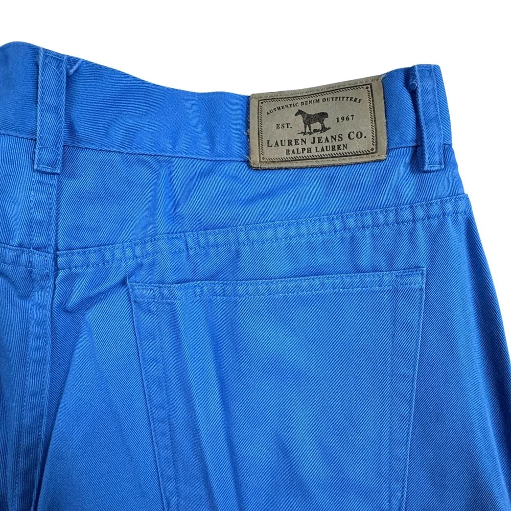 Lauren Jeans Co Ralph Lauren Blue Capri Pants Womens 10 High Rise Vintage Y2K